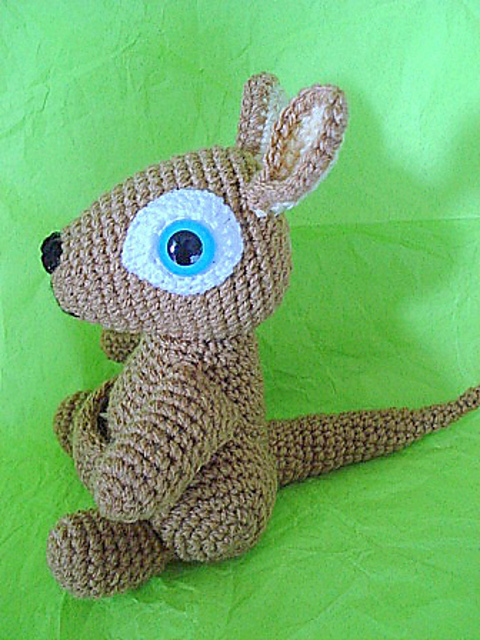 Amigurumi Skippy, the kangaroo