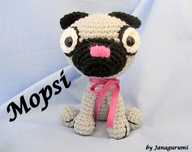 Pug Mopsi Amigurumi