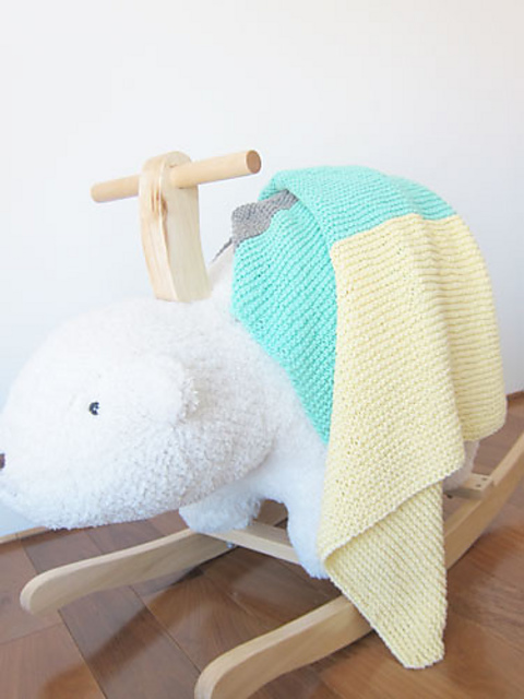 mint lemonade baby blanket