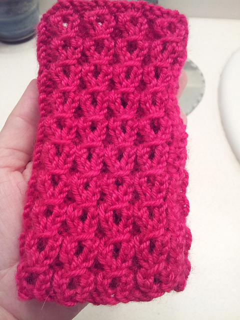 Mock Cable Fingerless Mitts