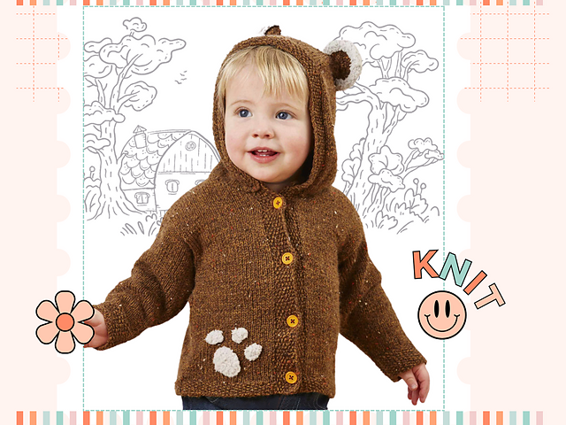 Barnaby Bear Hooded Cardigan
