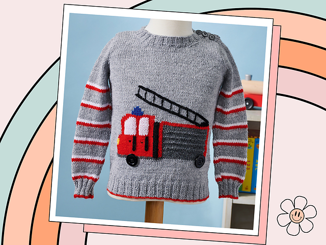 Call The Brigade Fire Engine Sweater - Freddie