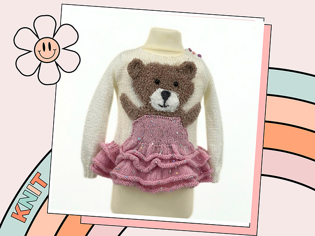 Darcy Ballerina Sweater and Bear Toy