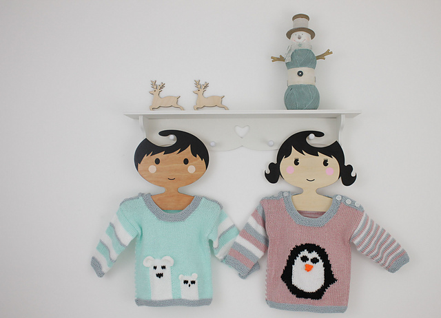 Baby Penguin & Polar Bear Sweaters