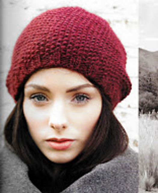 Sulka moss stitch floppy hat