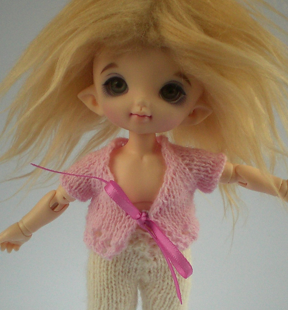 Lace Cardigan for Pukifee or Lati Yellow
