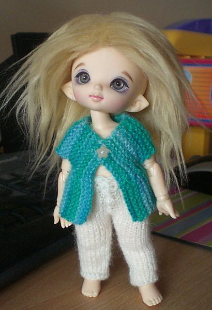 Sideways Cardigan for Pukifee or Lati Yellow
