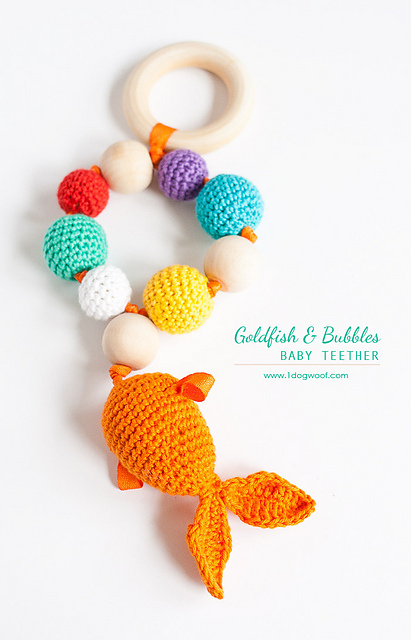 Bubbles and Goldfish Teether