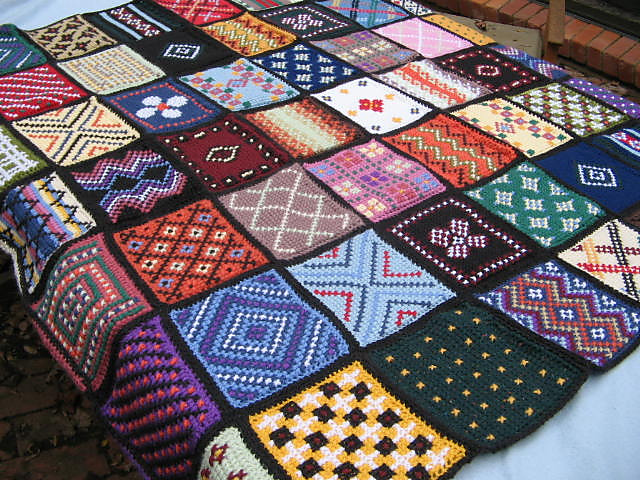 Take-Along Sampler Afghan