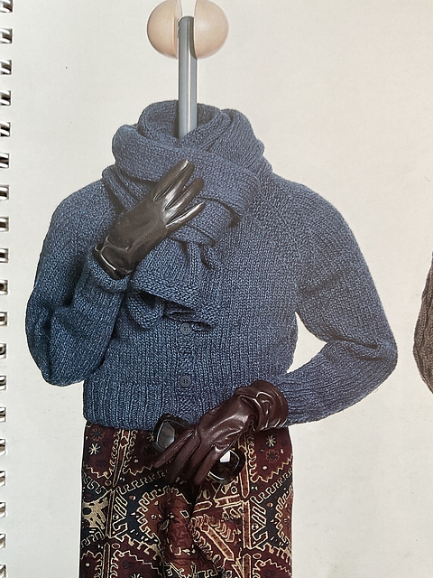 5 Raglan Cardigan and Scarf