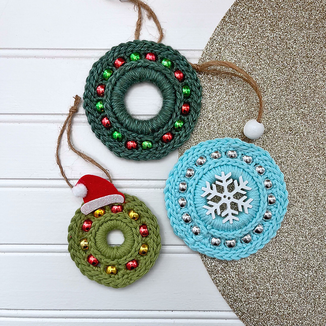 Beaded Wreath Ornament
