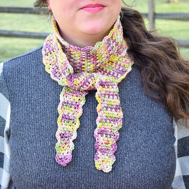 Pretty Petal Skinny Scarf