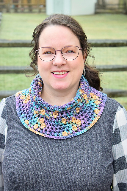 Peacock Cowl Stitch by Color