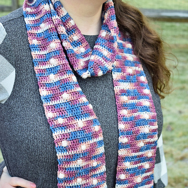 Standard Scarf Stitch by Color