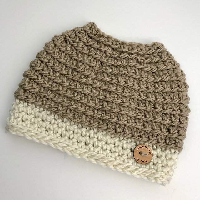 Simple Chunky Messy Bun Hat