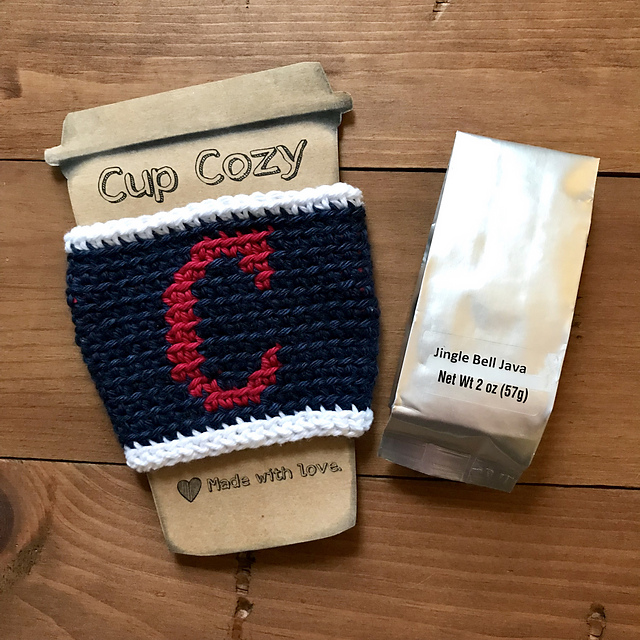 Cleveland Indians Theme Cup Cozy/Coffee Sleeve