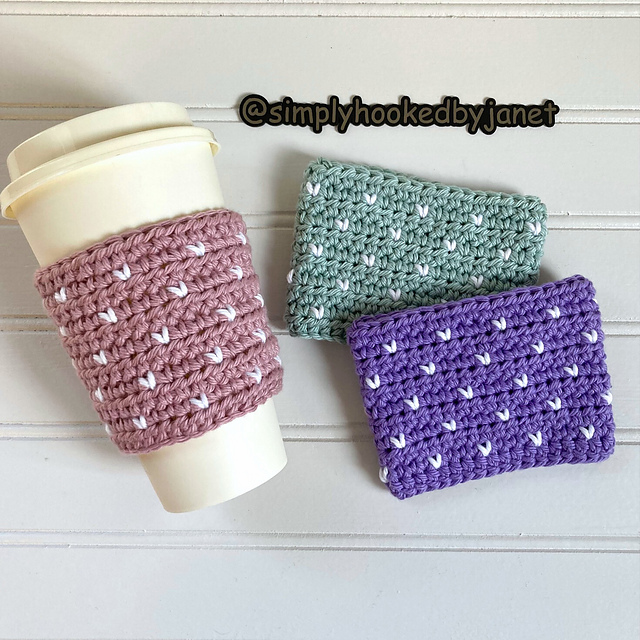 Tiny Hearts Cup Cozy