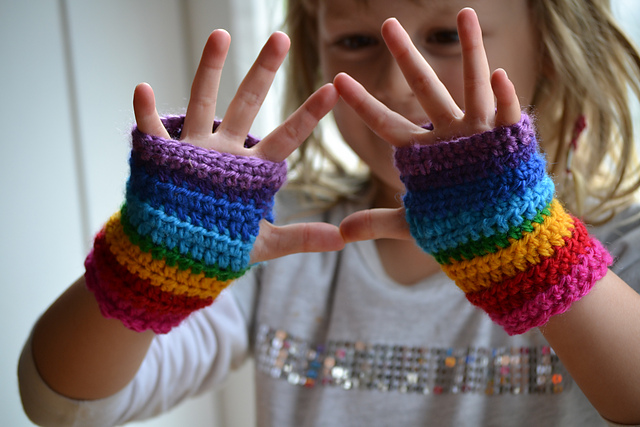 Rainbow Mittens For Maia