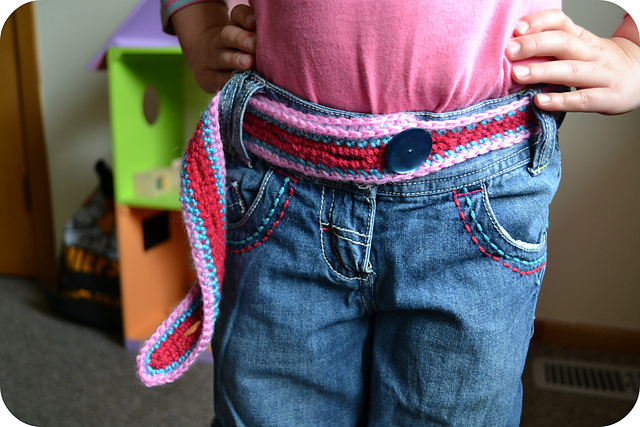 Girls Crochet Belt