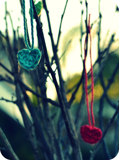 Tiny Crochet Hearts