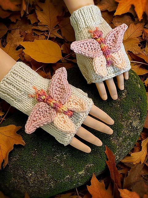 Butterfly Fingerless Gloves