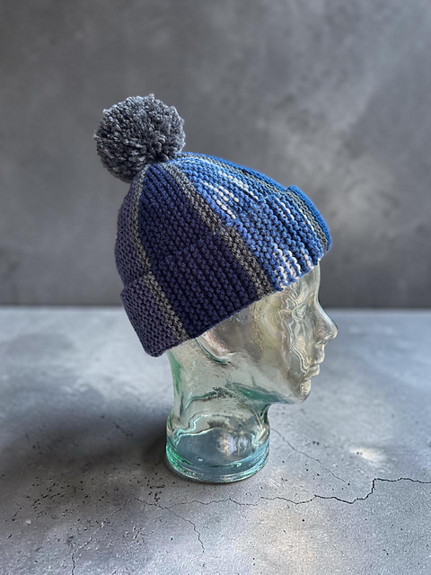 Mosaic Scrap Yarn Beanie