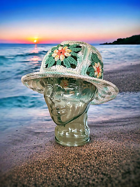 Granny Square Bucket Hat