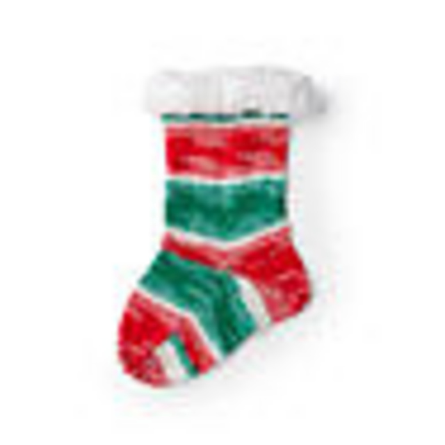 Christmas Stocking with Fur Trim