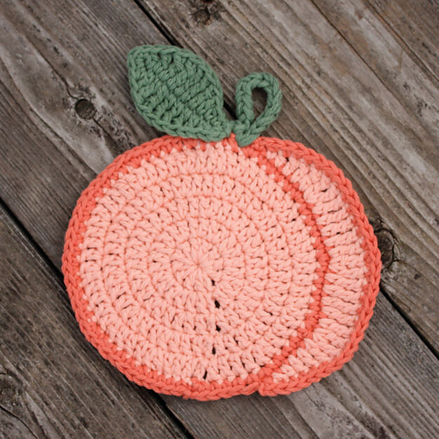 Peachy Dishcloth