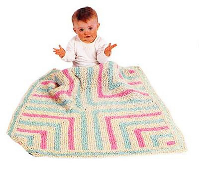 Happy Baby Blanket #829 (knit)