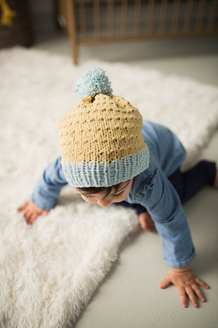 Pom Pom Baby Hat