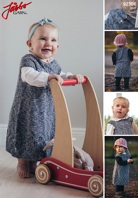 92306 ’LILJA’ – BABYKLÄNNING MED HÅLMÖNSTER