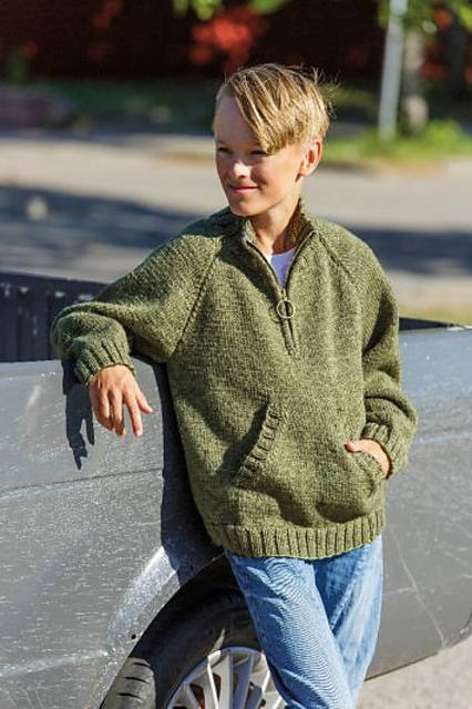 Barntröja med zip