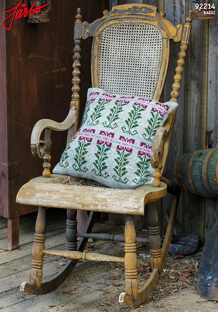 92214. KUDDE MED FAIR ISLE-BLOMMOR