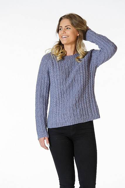 92188. FLÄTSTICKAD DAMJUMPER