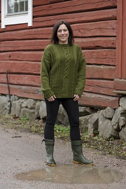92143. ’STORM’ – DAMTRÖJA MED FLÄTOR