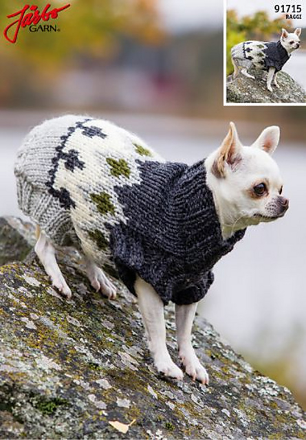 91715. HUNDTRÖJA I NORDISKT MÖNSTER