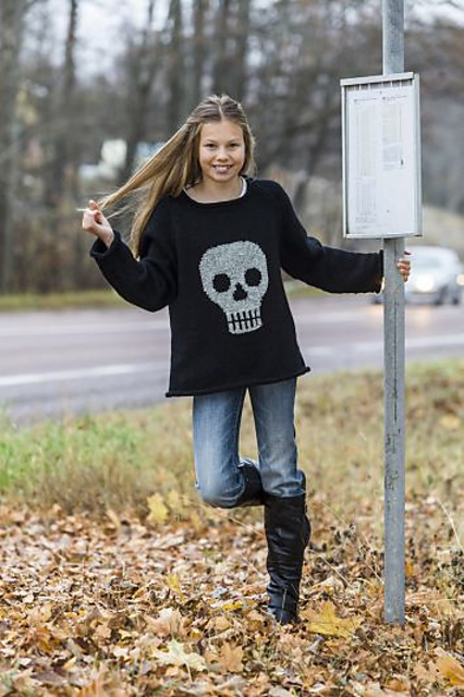 91575. DÖSKALLETRÖJA I REFLEX FÖR BARN