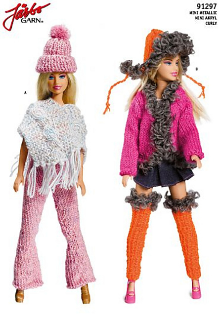 91297.  PONCHO, MÖSSA & BYXOR TILL BARBIE.