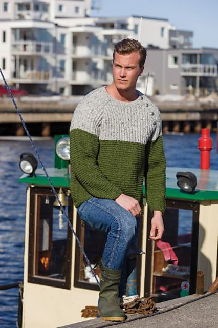 91263. HERRTRÖJA MED RAGLAN I TVÅ FÄRGER