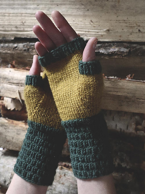 Mjärde - fingerless mittens