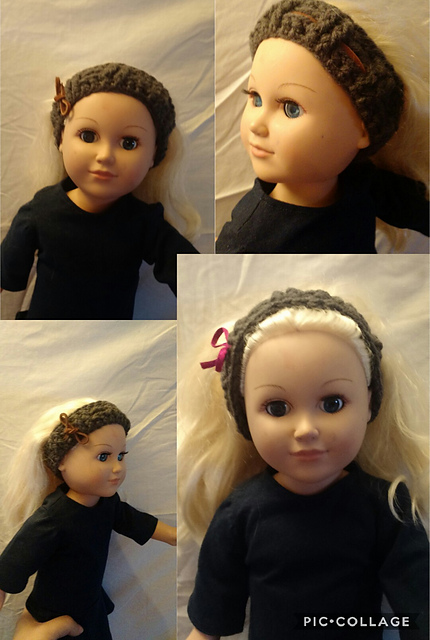 18' American Doll Headband