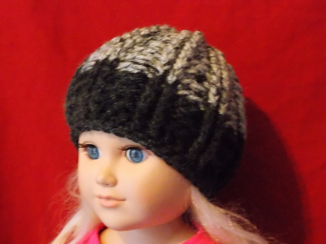 18' American Girl Doll Ribbed Hat