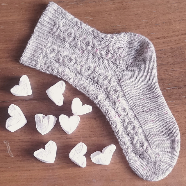 Hot Chocolate With Pink Marshmallows Socks