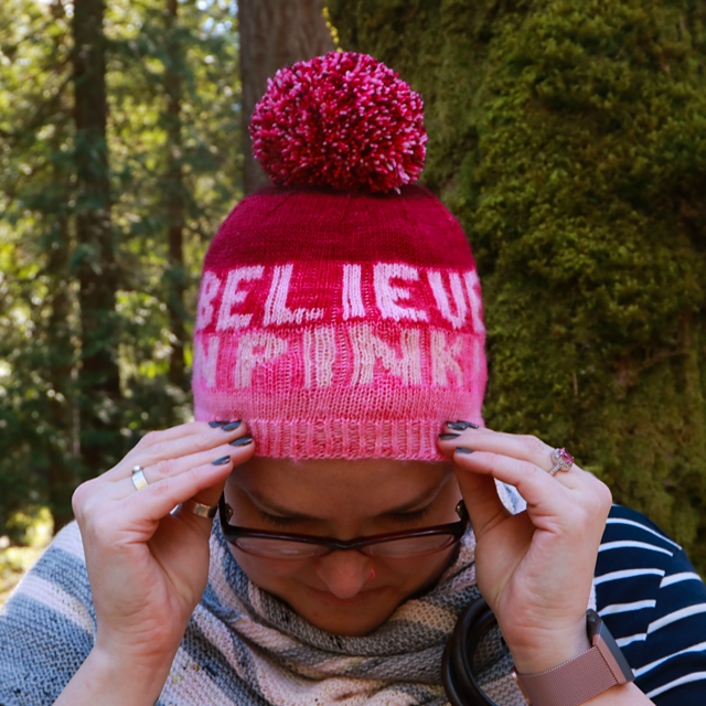 I Believe in PINK Hat