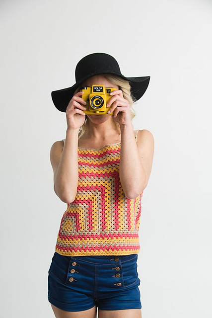 Elsie Granny Square Tank