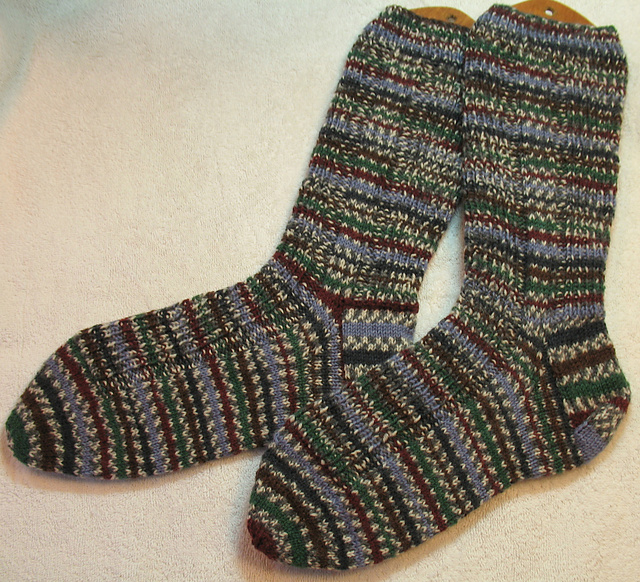 Patterned Rib Socks