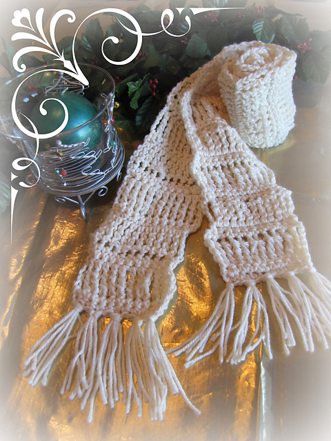 Sugar Cookies Holiday Memories Crochet Scarf