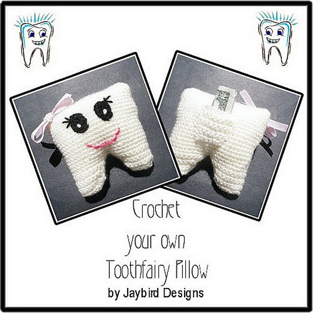 Crochet Tooth Fairy Pillow