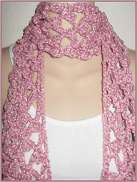 Picot Mesh Scarf